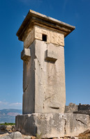 Harpy Pillar in ruins of ancient city Xanthos