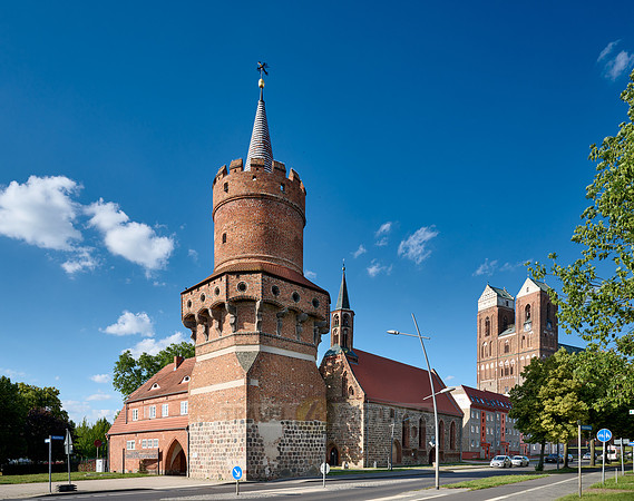 Middle Gate Tower and Heilig Geist chapel of Prenzlau