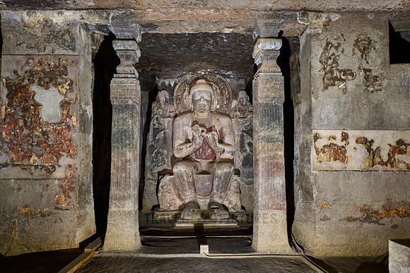 Ajanta caves, cave 16, Aurangabad