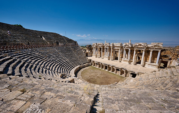 famous theater of Hierapolis, Pamukkale Archeological Site