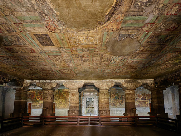 Ajanta caves, cave 1, Aurangabad