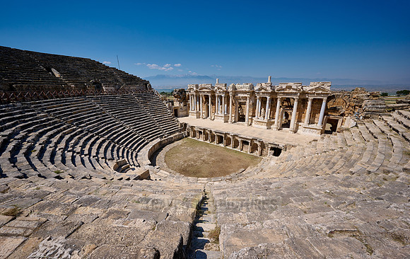 famous theater of Hierapolis, Pamukkale Archeological Site