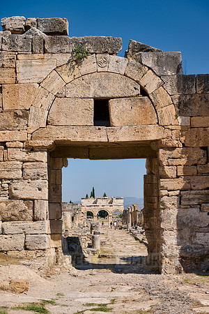 Byzantine gate in Greek Hierapolis
