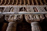 interior shot of Ajanta caves, cave 19