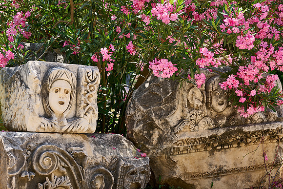 carved stone faces in Myra