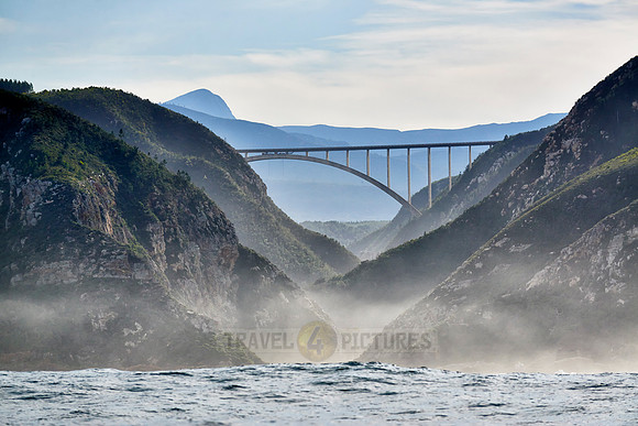 Bloukrans Bridge from seaside