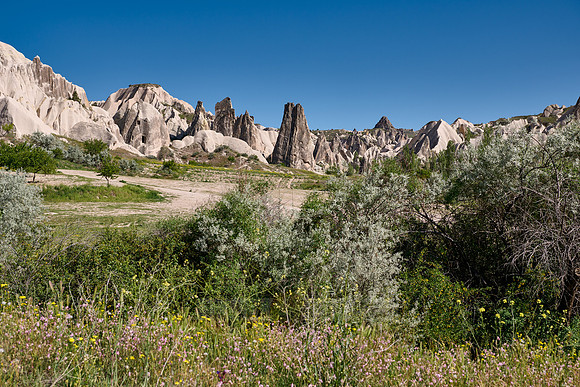 landscape of Rose Valley Goreme