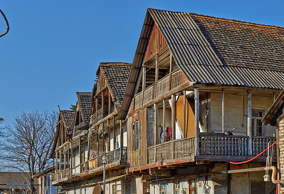 typical historical german building in Bolnisi