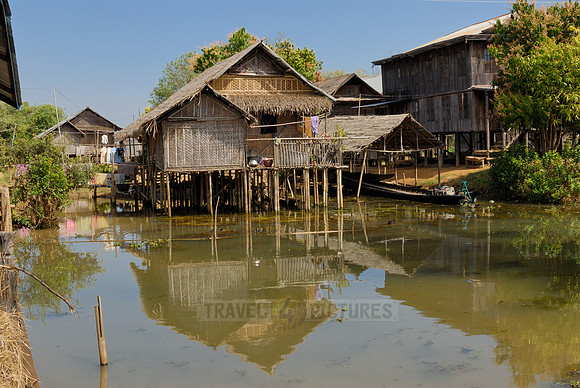 pile-dwellings of swimming village