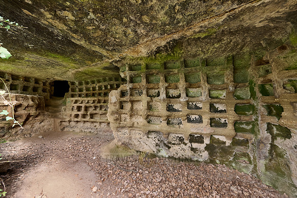 Etruscan tomb for urns called columbarium