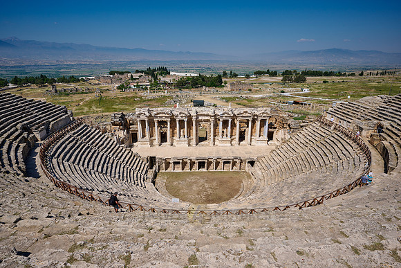 famous theater of Hierapolis, Pamukkale Archeological Site