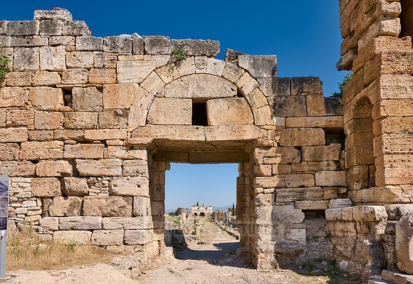 Byzantine gate in Greek Hierapolis