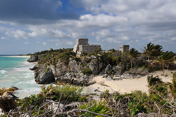 The seaside view of El Castillo