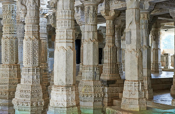 stone carved columns