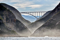 Bloukrans Bridge from seaside