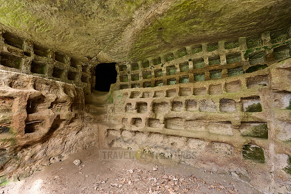 Etruscan tomb for urns called columbarium