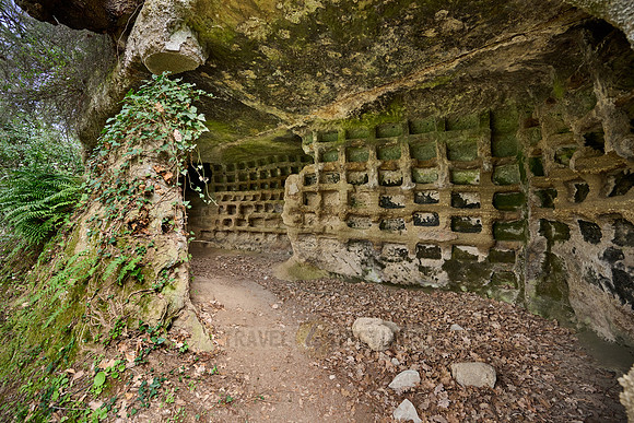Etruscan tomb for urns called columbarium