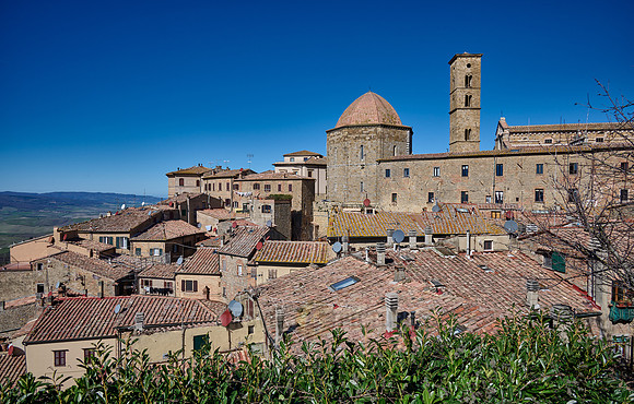 view from Volterra into valley, Tuscany