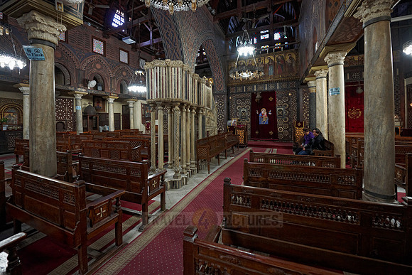 interior shot of The Hanging Church