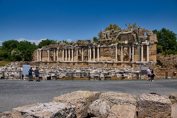 Nymphaeum in ruins of the Roman city of Side