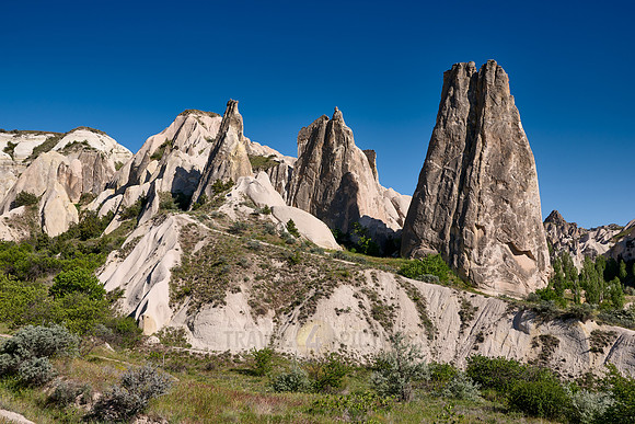 landscape of Rose Valley Goreme