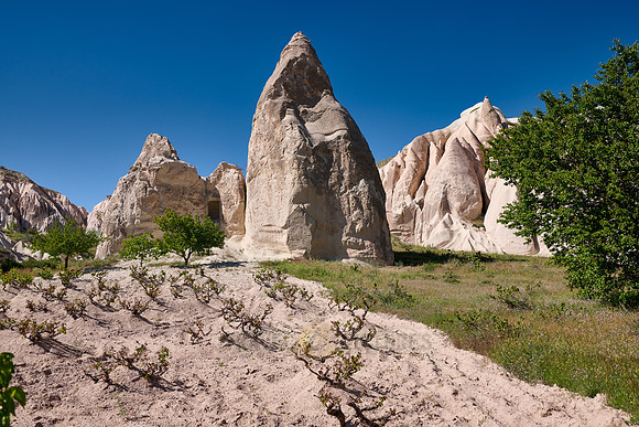 landscape of Rose Valley Goreme