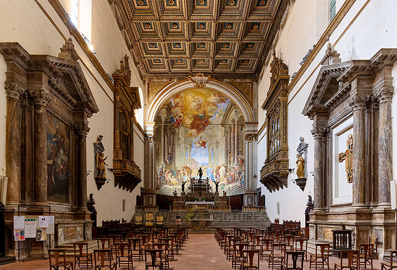 interior shot of Santa Maria della Scala of Siena