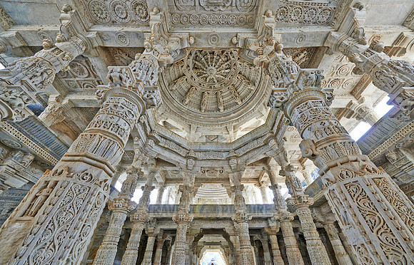 stone carved columns