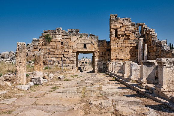 Byzantine gate in Greek Hierapolis