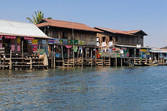 pile-dwellings of swimming village