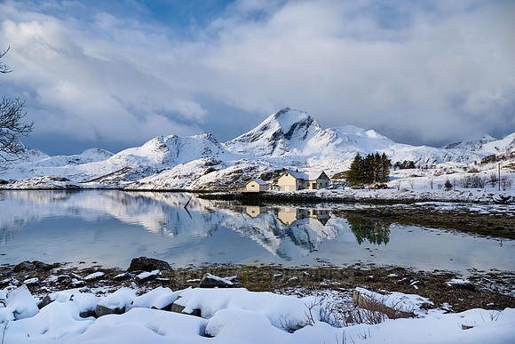 winter landscape of Stjernfjorden