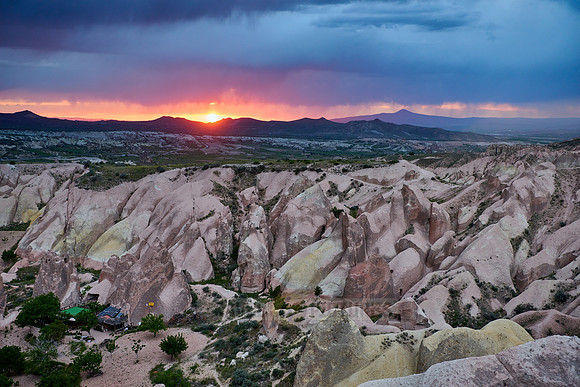 sunset over Red Valley, Goreme