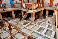refurbished leather tannery in Old Fez