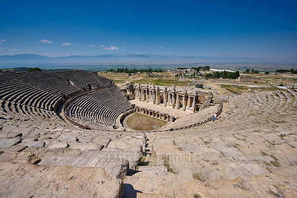 famous theater of Hierapolis, Pamukkale Archeological Site