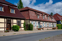 typical half-timbered house in Boitzenburg