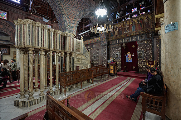 interior shot of The Hanging Church