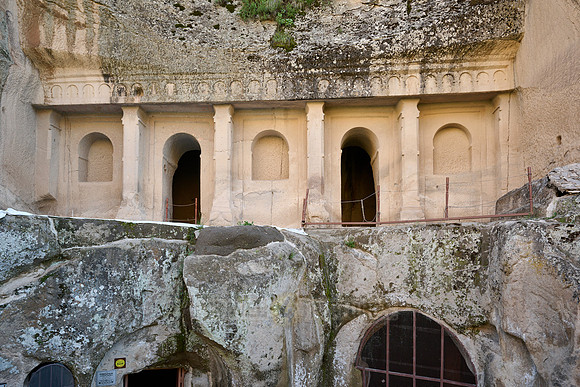 facade of Sumbullu church or Jacinth church, Ihlara valley