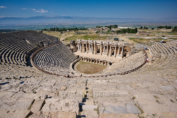 famous theater of Hierapolis, Pamukkale Archeological Site