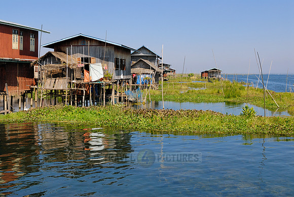 pile-dwellings of swimming village