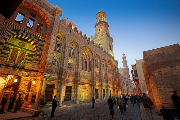 night shot in islamic Cairo