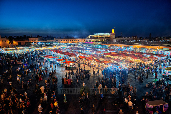 Jemaa el-Fnaa at night
