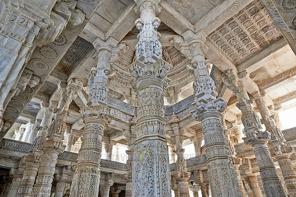 stone carved columns