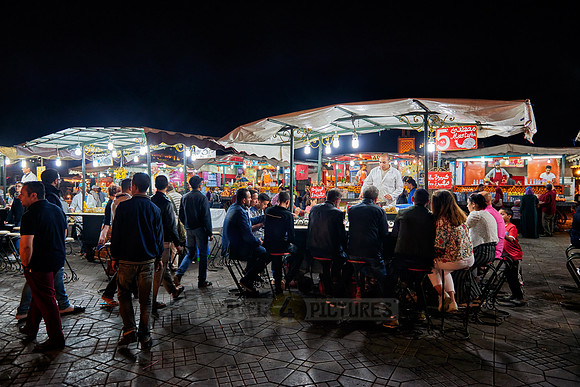 Jemaa el-Fnaa at night